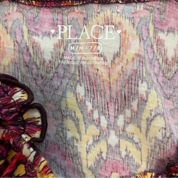 The Children’s Place Ruffle Tank Top Part Plum Size M Girl - Picture 4 of 6